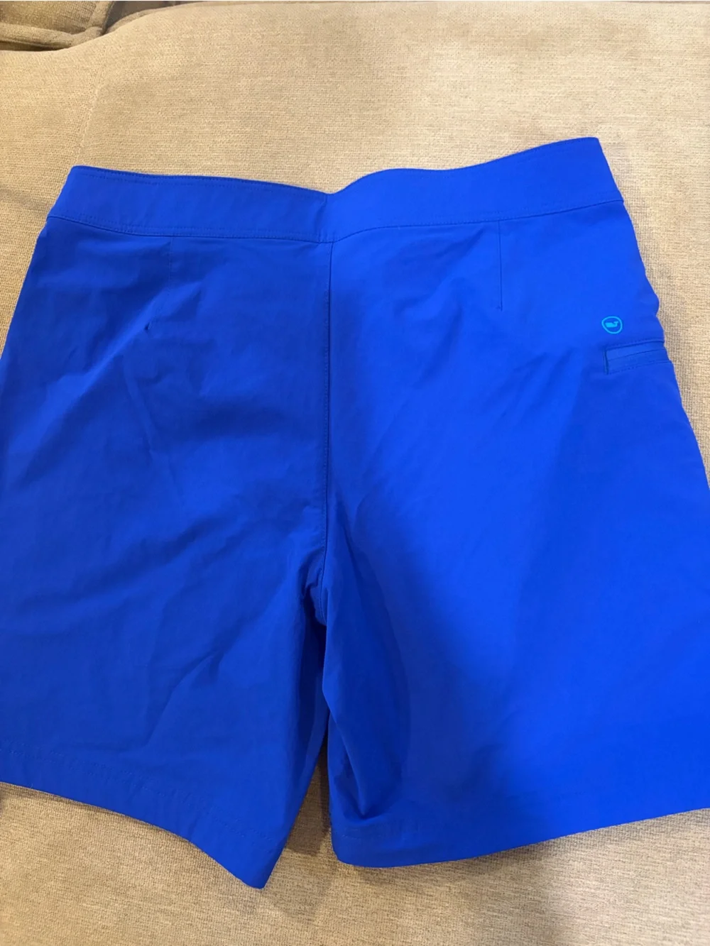Vineyard Vines Royal Blue Swim Board Shorts with White Drawstring